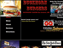 Tablet Screenshot of buckhornburgers.com